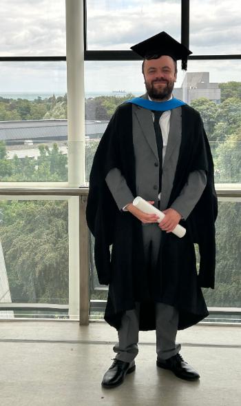 Student at conferring